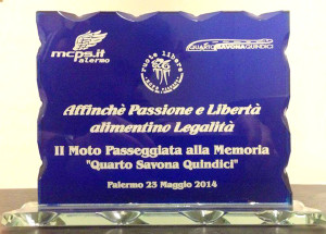 2014, 18 giugno - targa Peritore